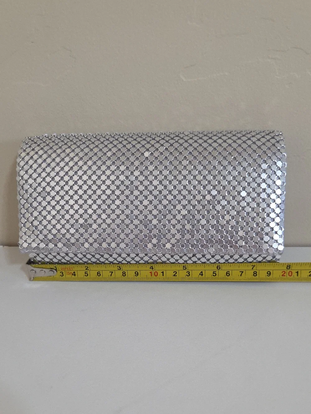 Jessica McClintock sparkling silver